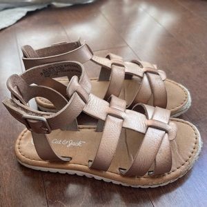 8 toddler Cat & Jack strappy sandals rose gold